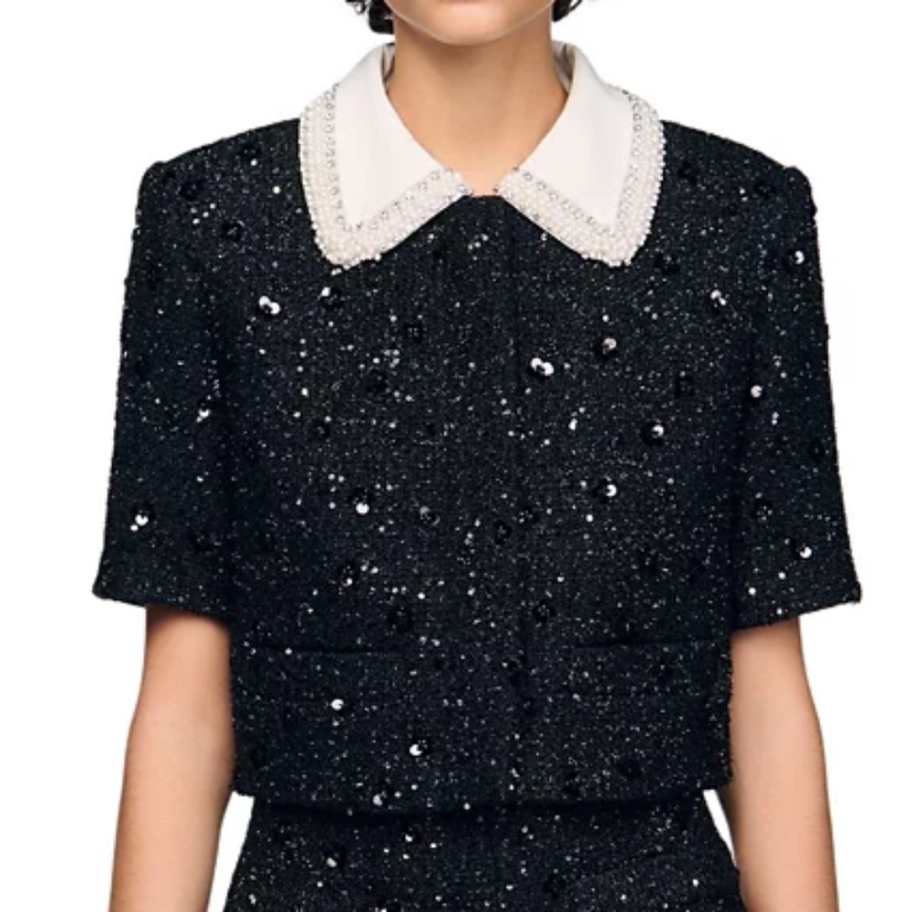Bennelie Rhinestone Tweed Jacket - Picture 3 of 7